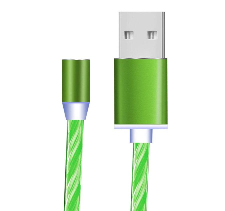 Compatible with Apple, Flowing Ligh Magnetic Streamer Data Line Cable for Iphone Android Typec - P12 Hub Europe