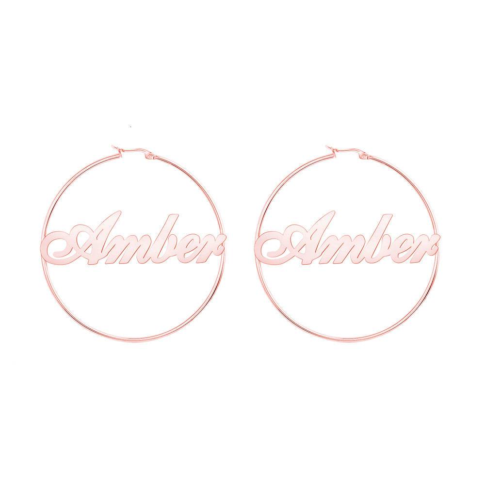 Exaggerated name earrings - P12 Hub Europe