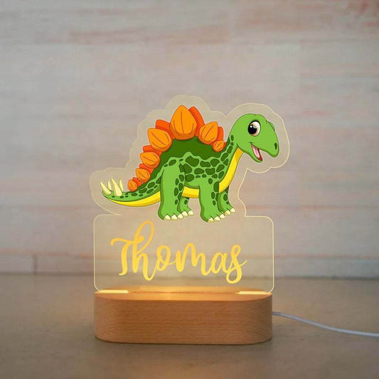Dinosaur Night Light Creative Children's Names Cartoon Animation Ornaments - P12 Hub Europe
