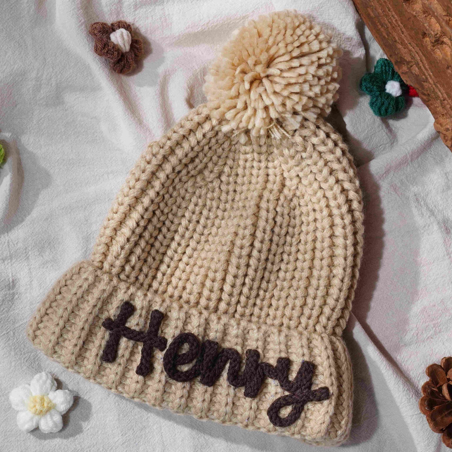 Personalized Customization DIY Name Handmade Crochet Three-dimensional Letter Children's Hat - P12 Hub Europe