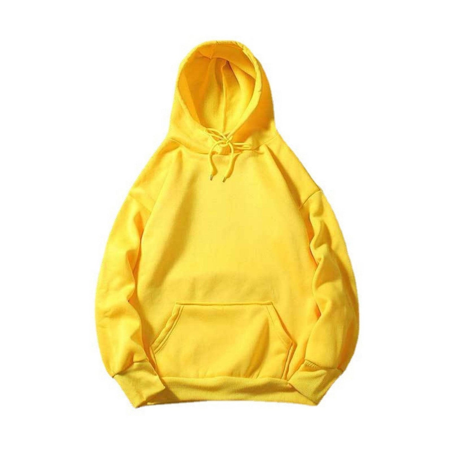 Loose Blank Hoodie With Plush Solid Color - P12 Hub Europe