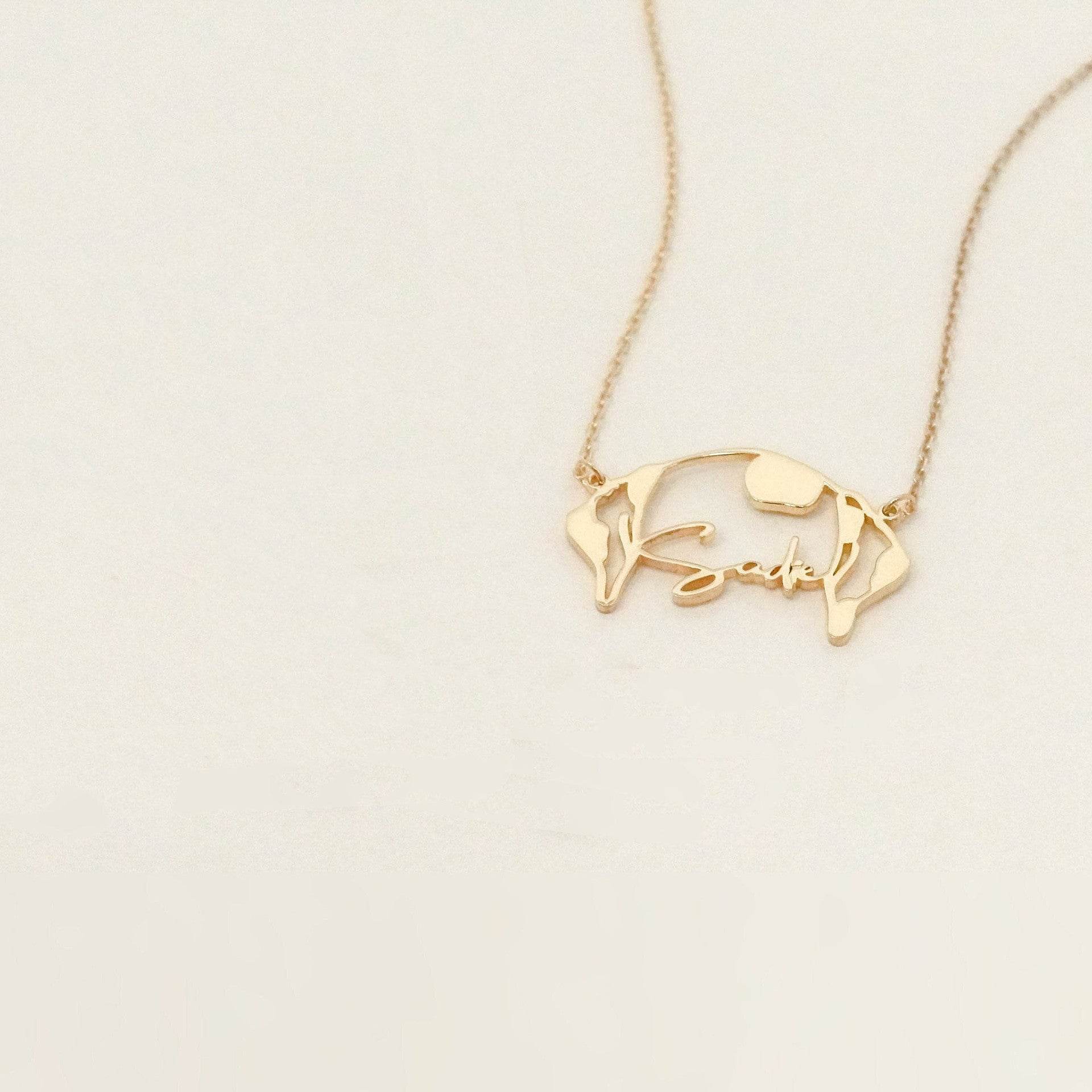 Fashionable Stainless Steel Letter Necklace - P12 Hub Europe