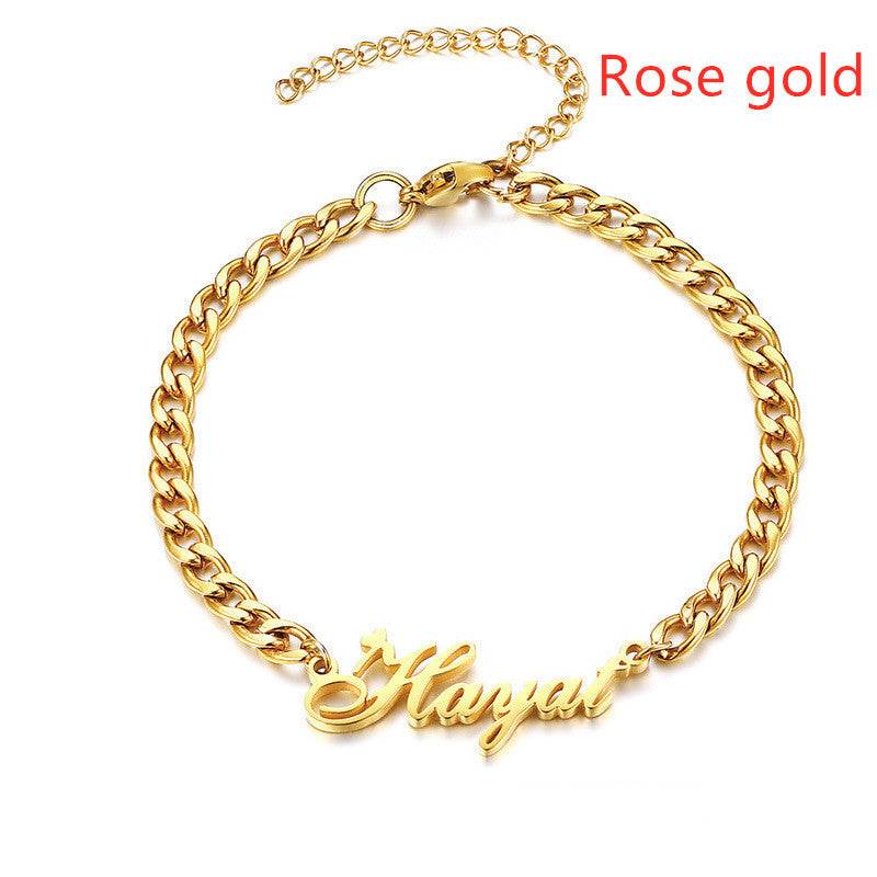 Personalized Creative Stainless Steel Custom Cut Name Bracelet - P12 Hub Europe