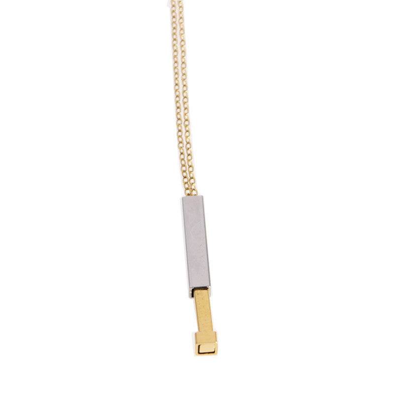 Customize Lovers Name Stainless Steel Necklace Remember Your Most Meaningful Phrase Word - P12 Hub Europe