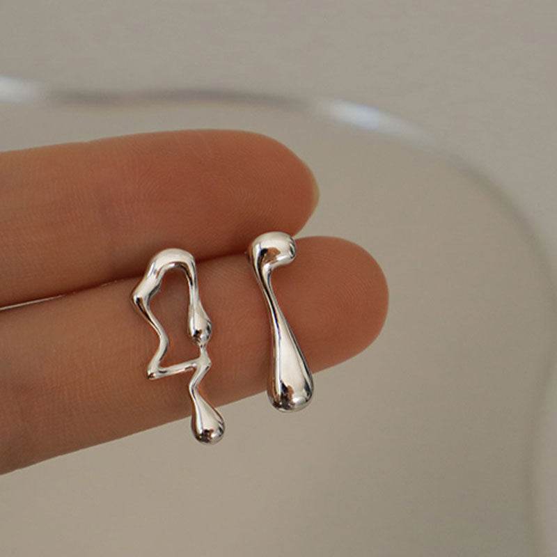 Asymmetric Lava Special Interest Light Luxury Personalized Earrings - P12 Hub Europe