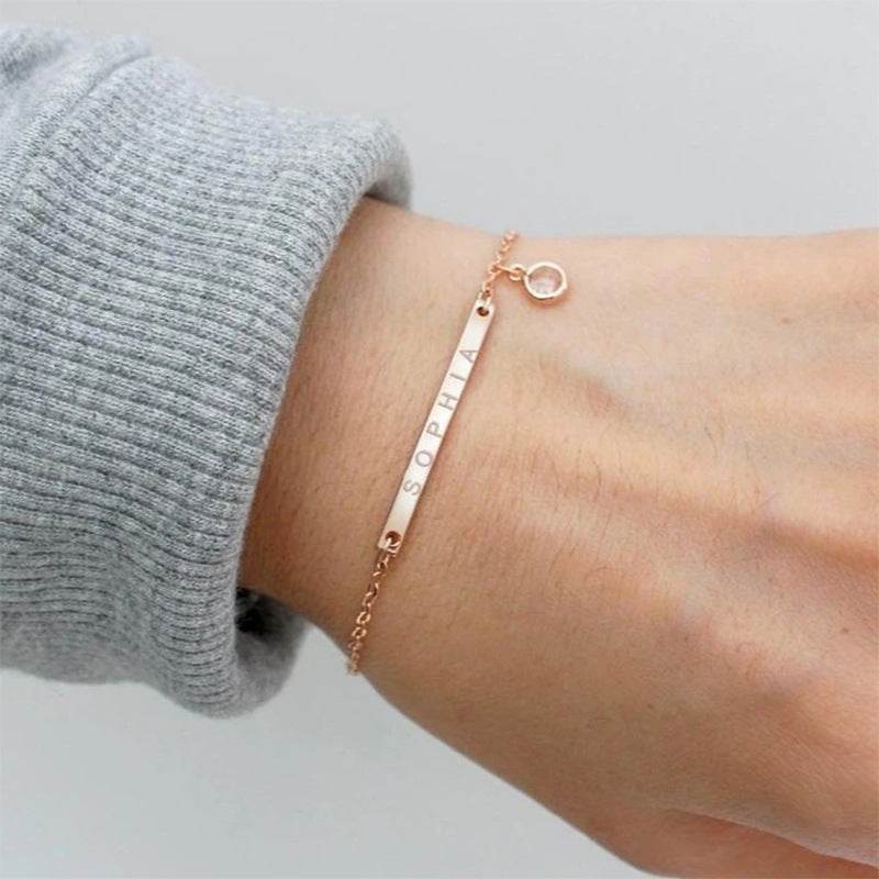 Fashion Personalized Custom Birthstone Bracelet - P12 Hub Europe