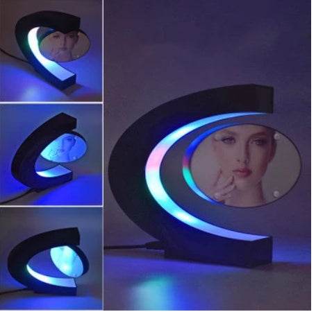 Electronic Magnetic Floating LED 3D Photo Frame Night Light - P12 Hub Europe