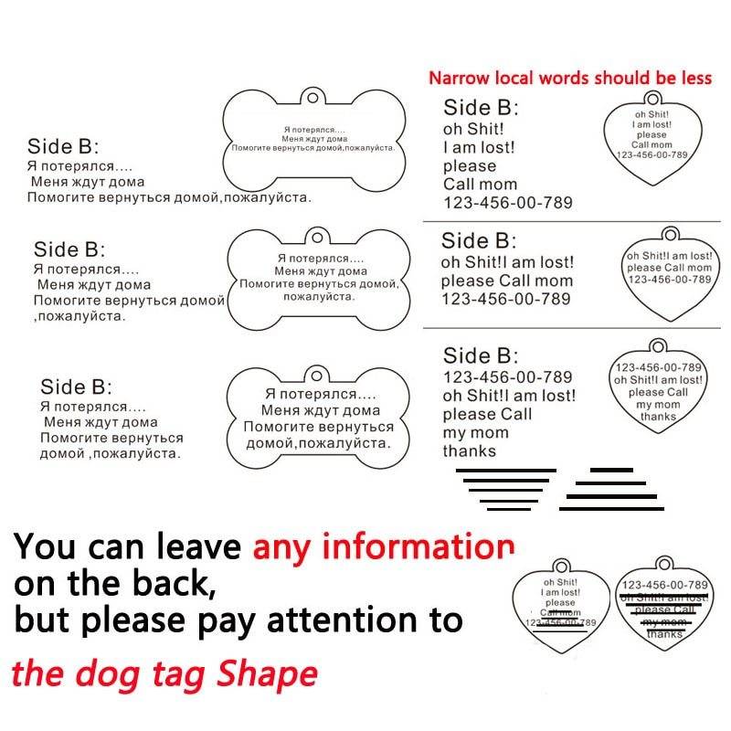Personalized Dog ID Tag Stainless Steel Pet ID Tag - P12 Hub Europe