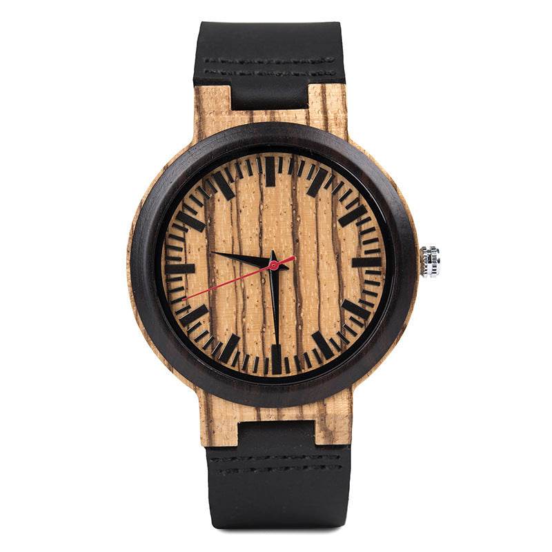 Wooden quartz watch - P12 Hub Europe