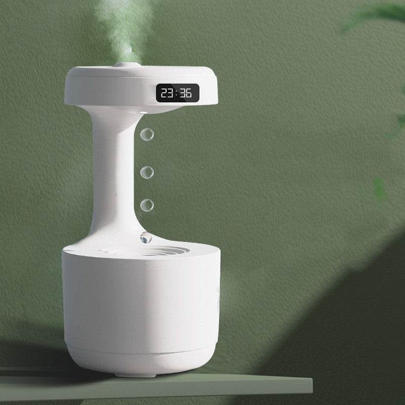 Bedroom Anti-Gravity Humidifier With Clock Water Drop Backflow Aroma Diffuser Large Capacity Office Bedroom Mute Heavy Fog Household Sprayer - P12 Hub Europe