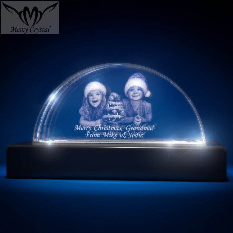crystal photo custom laser engraving crystal sphere - P12 Hub Europe