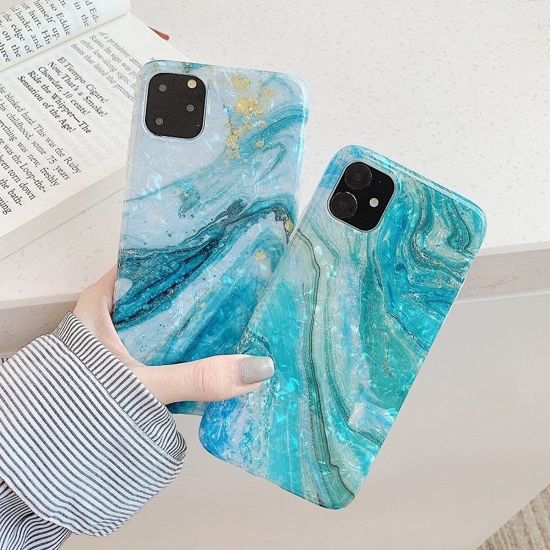 Compatible with Apple, Marble Shell Pattern Soft Shell Iphone Shell Custom Logo - P12 Hub Europe