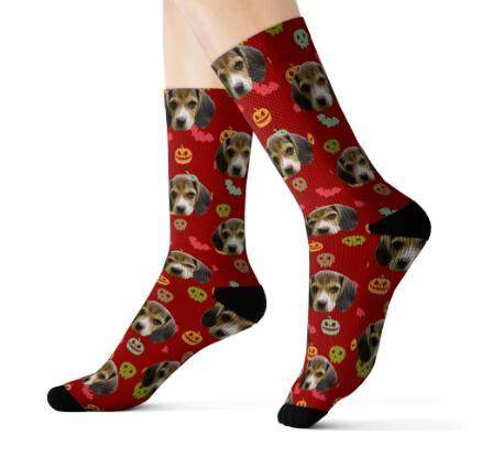 Personalized Custom Pet Head Print Socks For Dog Cat Lover - P12 Hub Europe