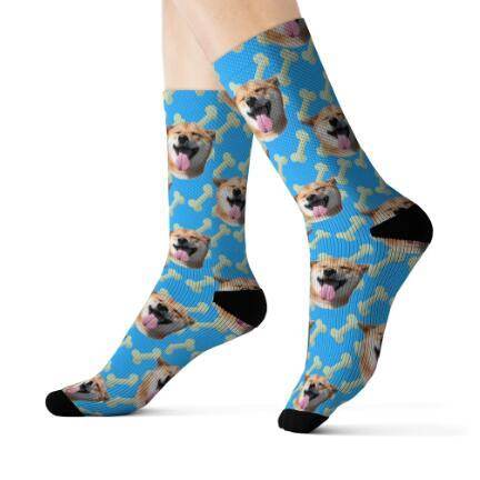 Personalized Custom Pet Head Print Socks For Dog Cat Lover - P12 Hub Europe