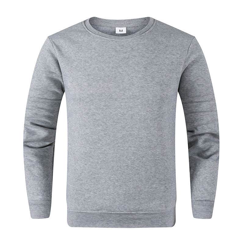 Men's Fashionable Round Neck Long Sleeve Fleece Sweatshirt - P12 Hub Europe