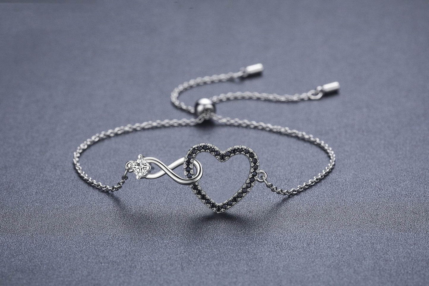 Heart-Shaped 8-shaped Bracelet Zircon Decoration - P12 Hub Europe
