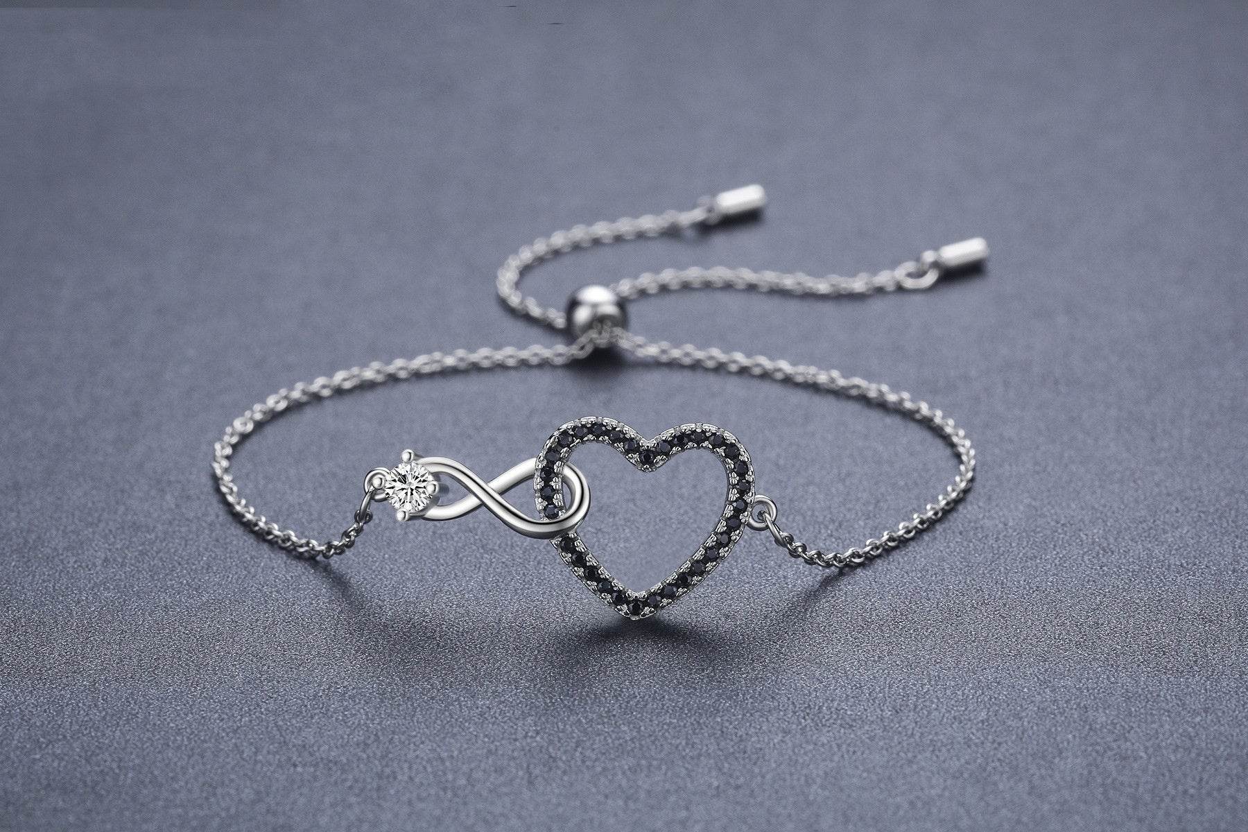 Heart-Shaped 8-shaped Bracelet Zircon Decoration - P12 Hub Europe