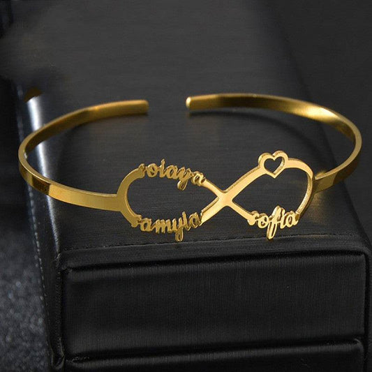 DIY Stainless Steel Name Bracelet Women European And American Cutting - P12 Hub Europe