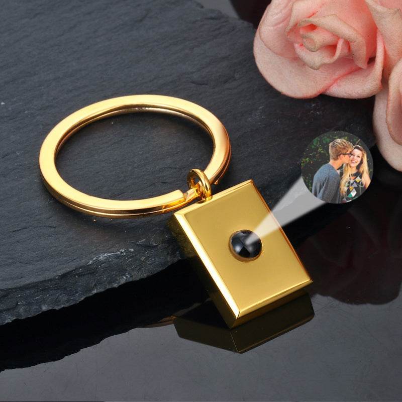 Customized Square Keychain Pendant With Bracelet Projection Color Photo - P12 Hub Europe