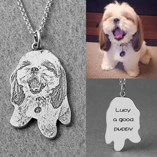925 Silver Laitu Customized Cat And Dog Animal Photo Necklace - P12 Hub Europe
