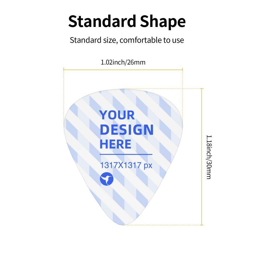 12-Piece Comfortable Edge Smooth Guitar Picks - P12 Hub Europe