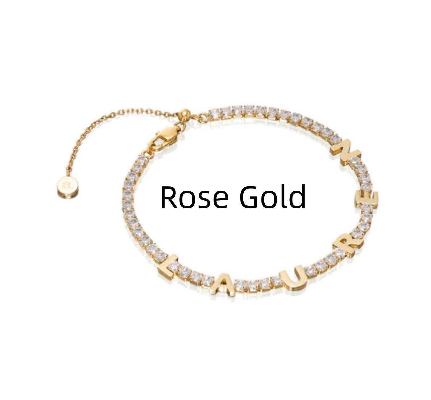 Customized Name Tennis Bracelet Personalization - P12 Hub Europe