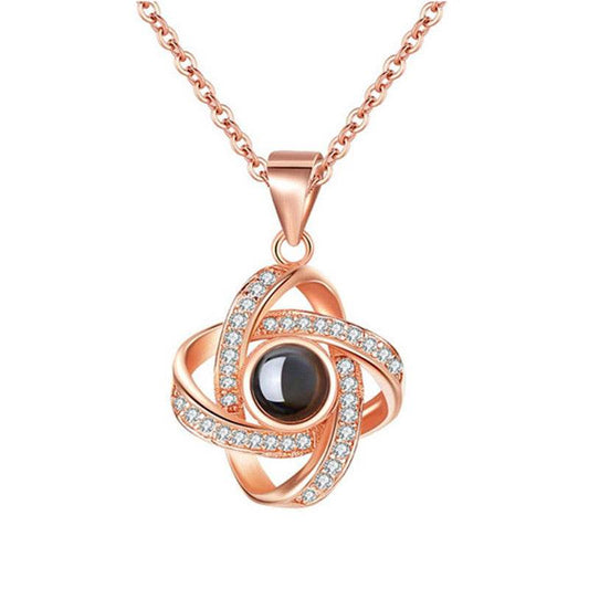 Original Projection Necklace Jewelry Gift with Hidden Love Words for Women - P12 Hub Europe