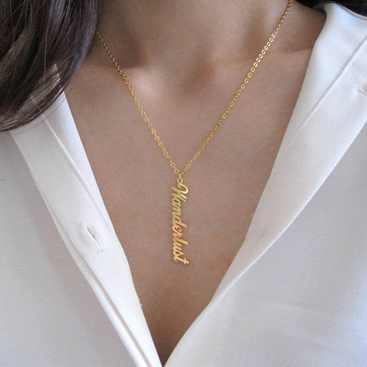 Personalized Signature Name Necklace Stainless Steel Necklace Women Jewelry - P12 Hub Europe