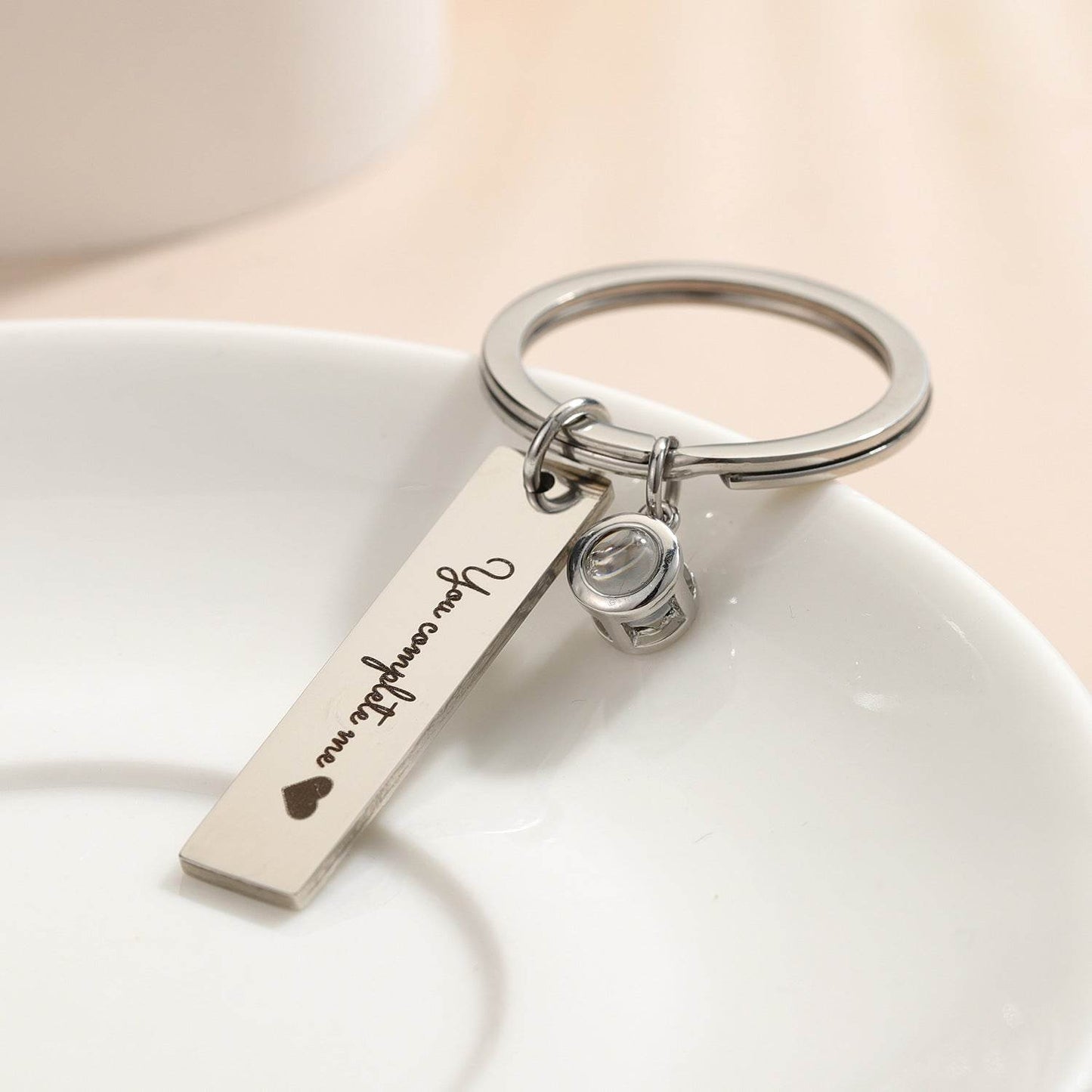 Color Photo Projection Keychain For Couples - P12 Hub Europe