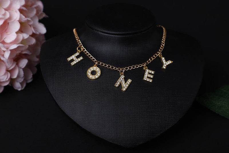 Customized English alphabet necklace - P12 Hub Europe