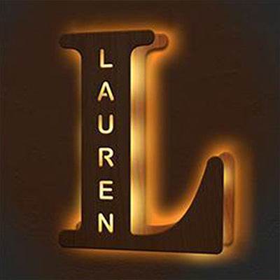 Personalized Custom Letter Lamp English Name Lamp - P12 Hub Europe