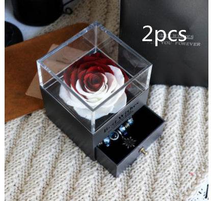 Eternal Flower Rose Jewelry Box for Birthday Presents Valentines Day Wedding Gift - P12 Hub Europe