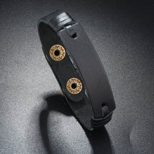 Leather BraceletCreative Light Board Multi-layer Cowhide Bracelet Adjustable - P12 Hub Europe