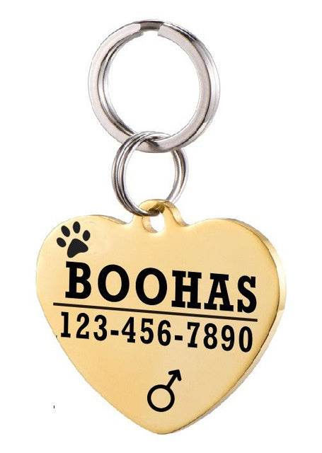 Personalized Dog ID Tag Stainless Steel Pet ID Tag - P12 Hub Europe