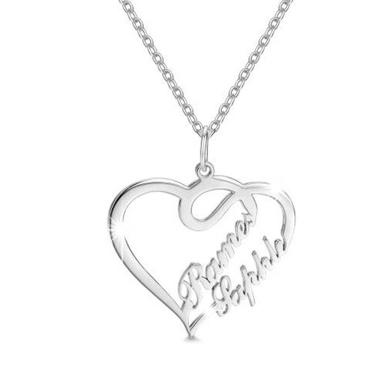 Custom heart shaped letter necklace - P12 Hub Europe