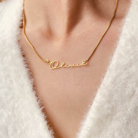 Personalized Stainless Steel English Letter Name Necklace - P12 Hub Europe