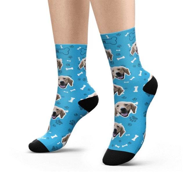 Personalized Custom Pet Head Print Socks For Dog Cat Lover - P12 Hub Europe