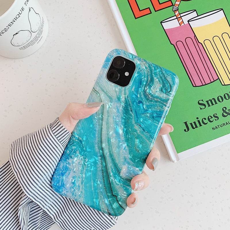 Compatible with Apple, Marble Shell Pattern Soft Shell Iphone Shell Custom Logo - P12 Hub Europe