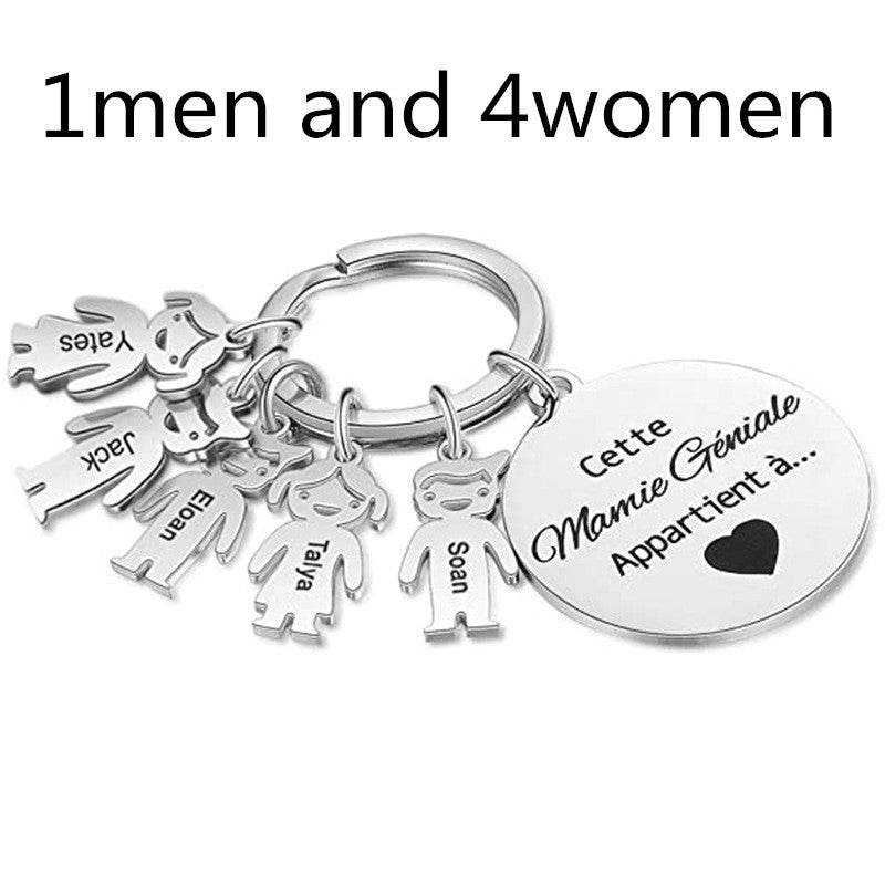 Stainless Steel Boy And Girl Keychain - P12 Hub Europe