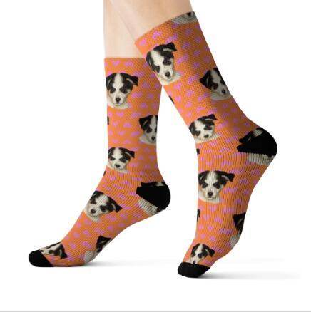 Personalized Custom Pet Head Print Socks For Dog Cat Lover - P12 Hub Europe