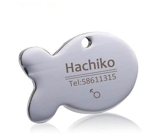 Print on Demand Pet Titanium Steel Tag Engrave Dog Name, Phone Number, Address, Photo - P12 Hub Europe