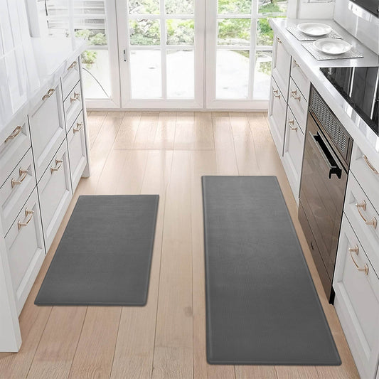 Kitchen Floor Mat Two-piece Set Of Non-slip, Waterproof And Easy To Scrub For Home, Kitchen - P12 Hub Europe