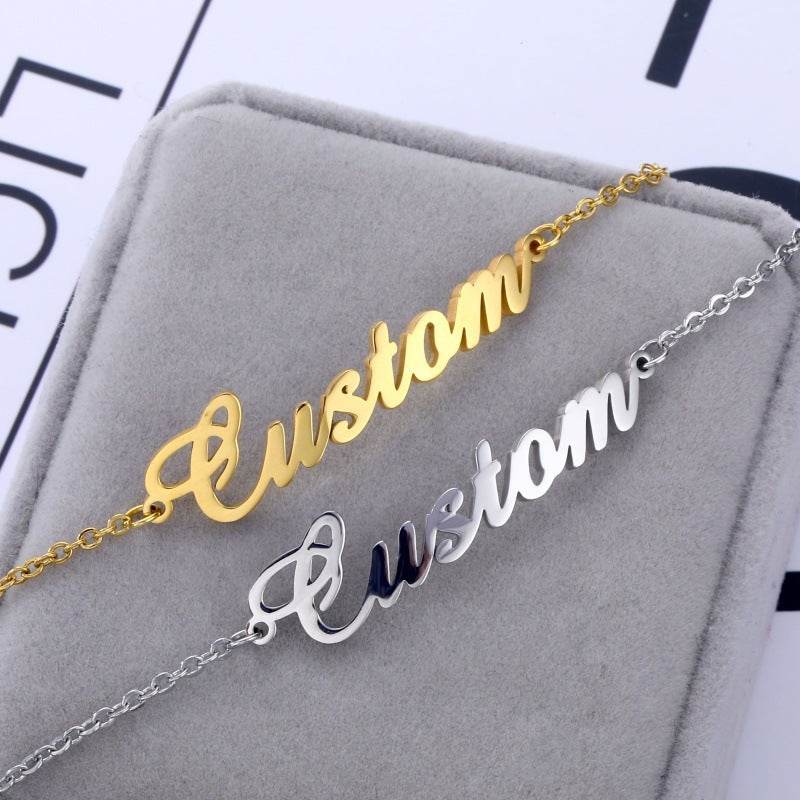 Personalized DIY Custom Name Bracelet Stainless Steel - P12 Hub Europe