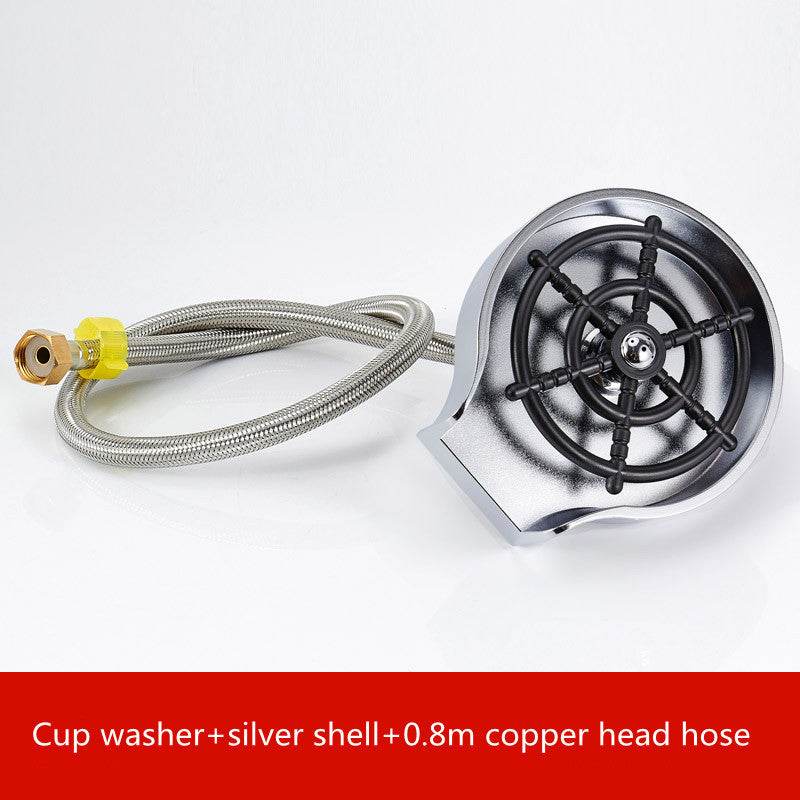 Bar Counter Cup Washer Sink High-pressure Spray Automatic Faucet Coffee Pitcher Wash Cup Tool Kitchen - P12 Hub Europe
