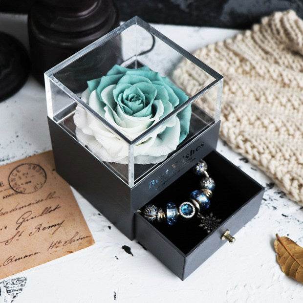 Eternal Flower Rose Jewelry Box for Birthday Presents Valentines Day Wedding Gift - P12 Hub Europe
