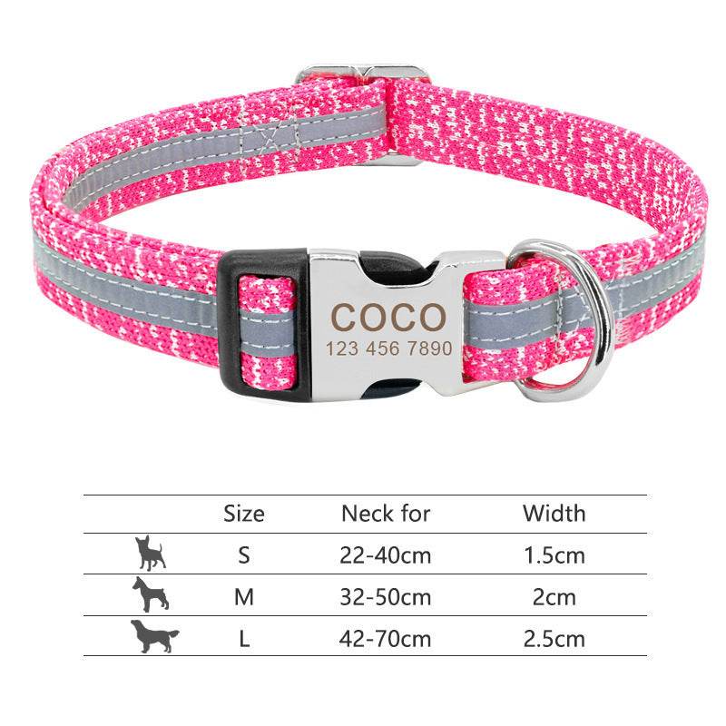 Nylon Pet Collar Personalized Customization - P12 Hub Europe
