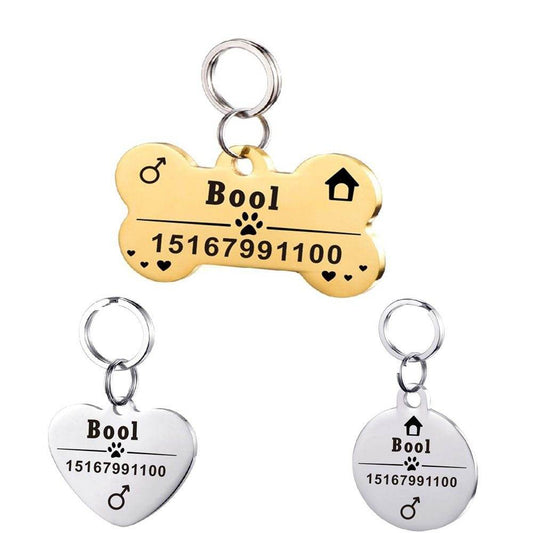 Personalized Dog ID Tag Stainless Steel Pet ID Tag - P12 Hub Europe