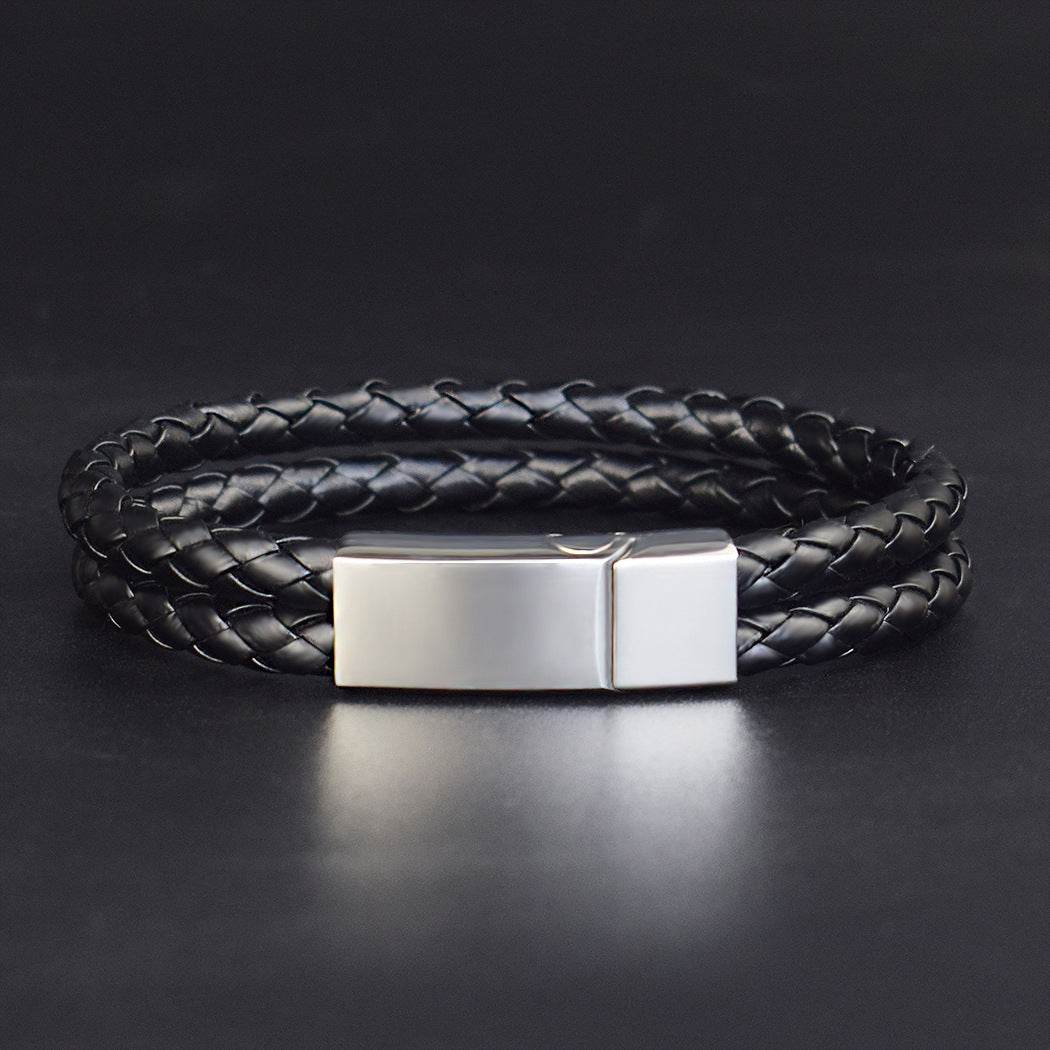 Fashion Personalized Men Woven Leather Bracelet - P12 Hub Europe