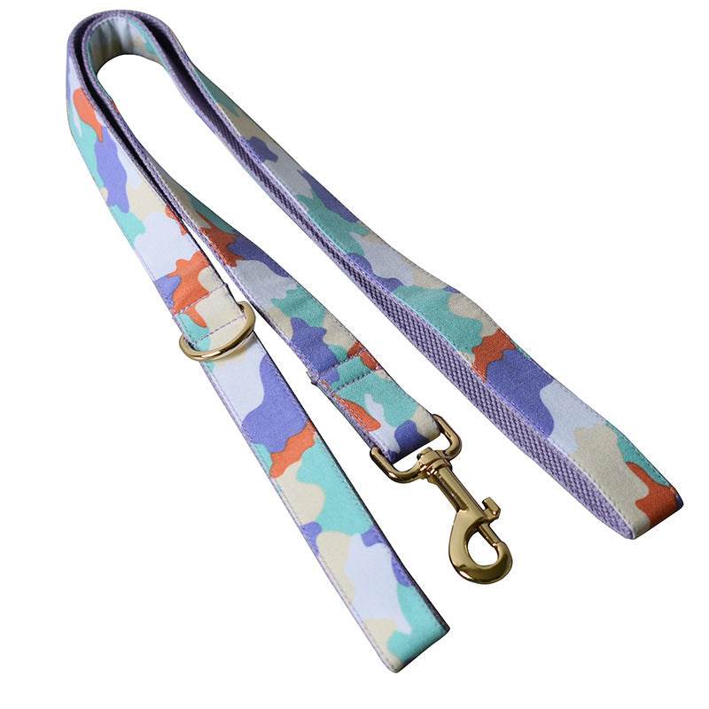 Purple Camouflage Bow Dog Hoop Metal Buckle - P12 Hub Europe