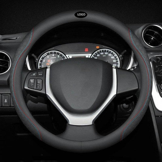Four Seasons Universal Leather Car Steering Wheel Cover - P12 Hub Europe